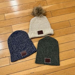 Love Your Melon Beanie Hats x3